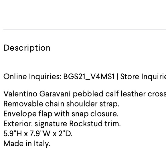 Valentino Garavani rockstud wallet on chain - Picture 7 of 13